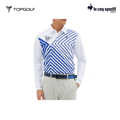 LE COQ POLO M LG5FLS06M PRINTED LONG SLEEVE WH00 25FW