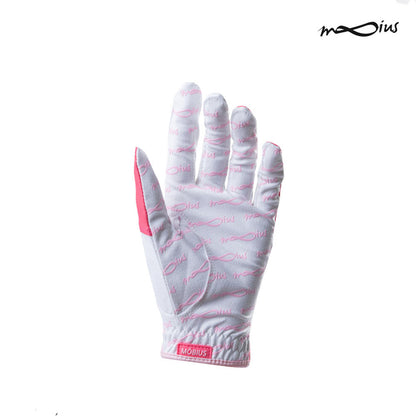 MOBIUS GLOVE LADY SYNTHETIC SILICON MW100F01-WBPS WHT/PIK