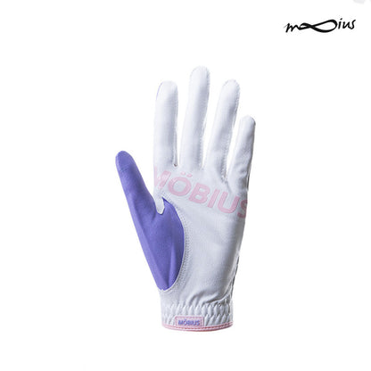 MOBIUS GLOVE LADY SYNTHETIC SILICON MW100F01-WNPS WHT/PUR