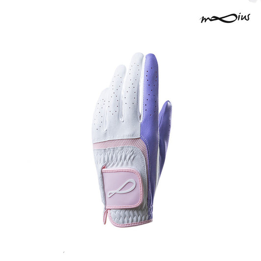 MOBIUS GLOVE LADY SYNTHETIC SILICON MW100F01-WNPS WHT/PUR