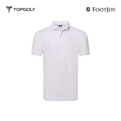 FOOTJOY POLO 32591 FS BOUNCE PRT STRH PIQ WHTHIB