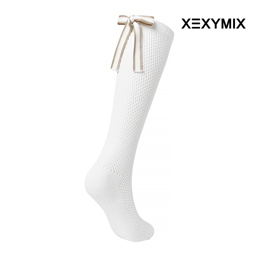 XEXYMIX SOCKS NON SLIP RIBBON NET XGFNS02J0 BEIGE