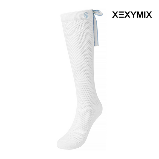 XEXYMIX SOCKS NON SLIP RIBBON NET XGFNS02J0 LIGHT BLUE