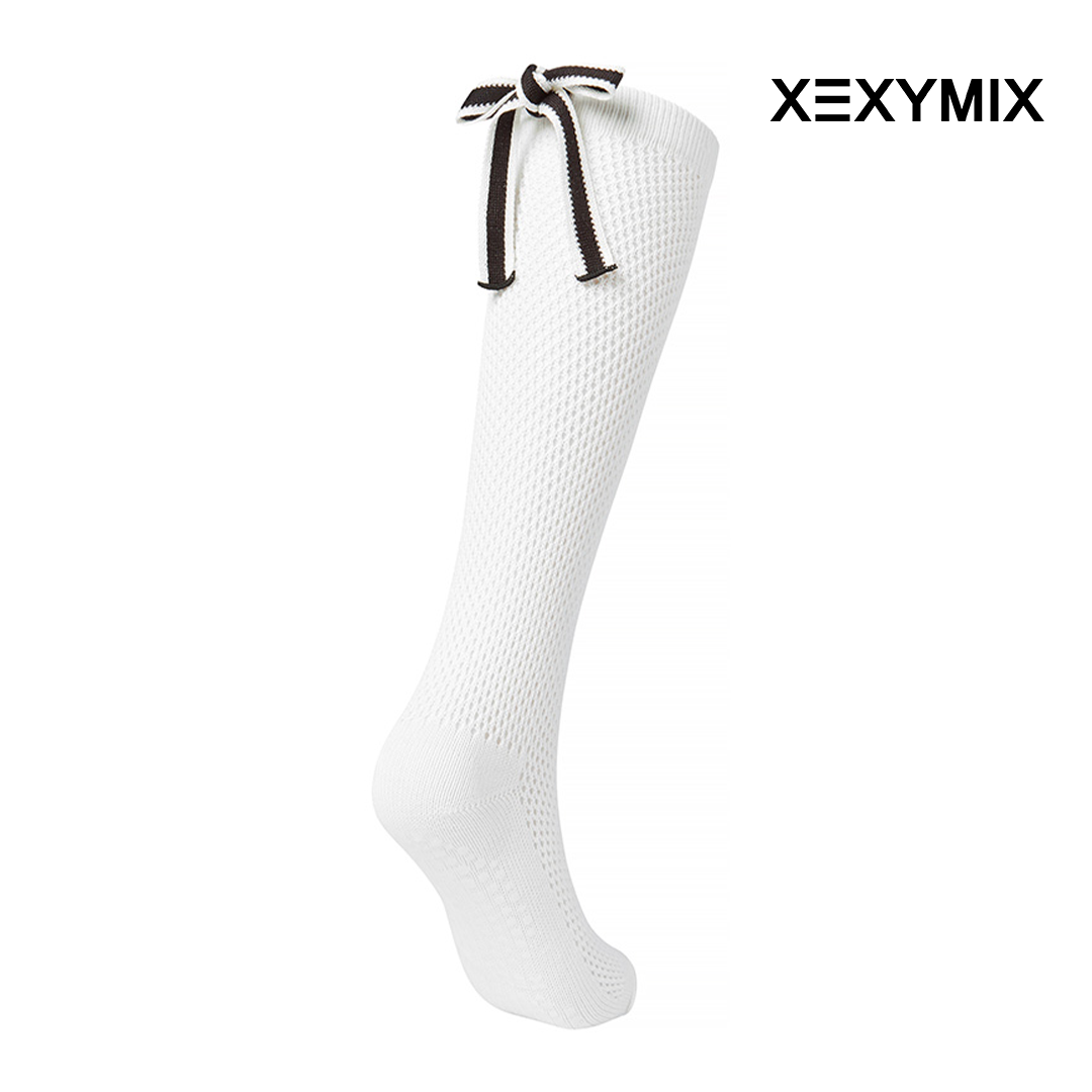 XEXYMIX SOCKS NON SLIP RIBBON NET XGFNS02J0 WHITE