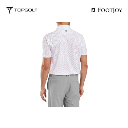 FOOTJOY POLO 32591 FS BOUNCE PRT STRH PIQ WHTHIB
