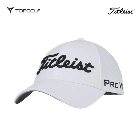 TITLEIST CAP TOUR ELITE TH23FTEL-10ML WHITE/BLACK M/L