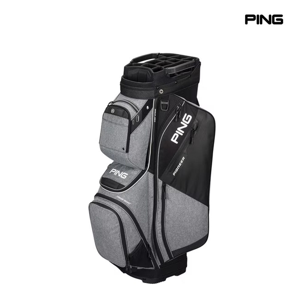 PING CADDIE BAG PIONEER 244 HEATHER GREY/BLACK