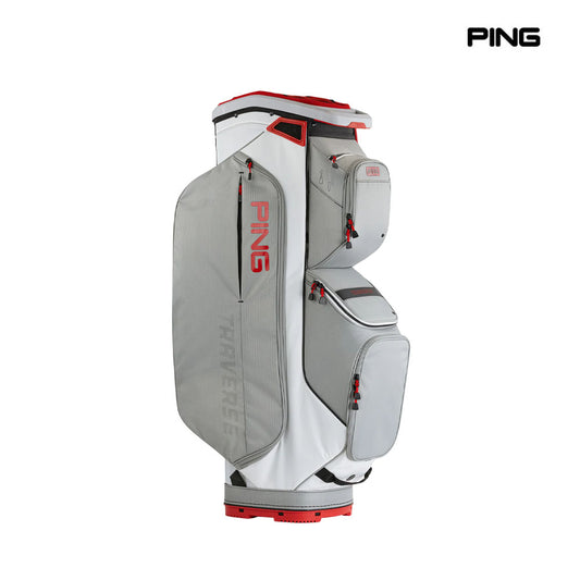 PING CADDIE BAG TRAVERSE 244 DARK GREY/RED