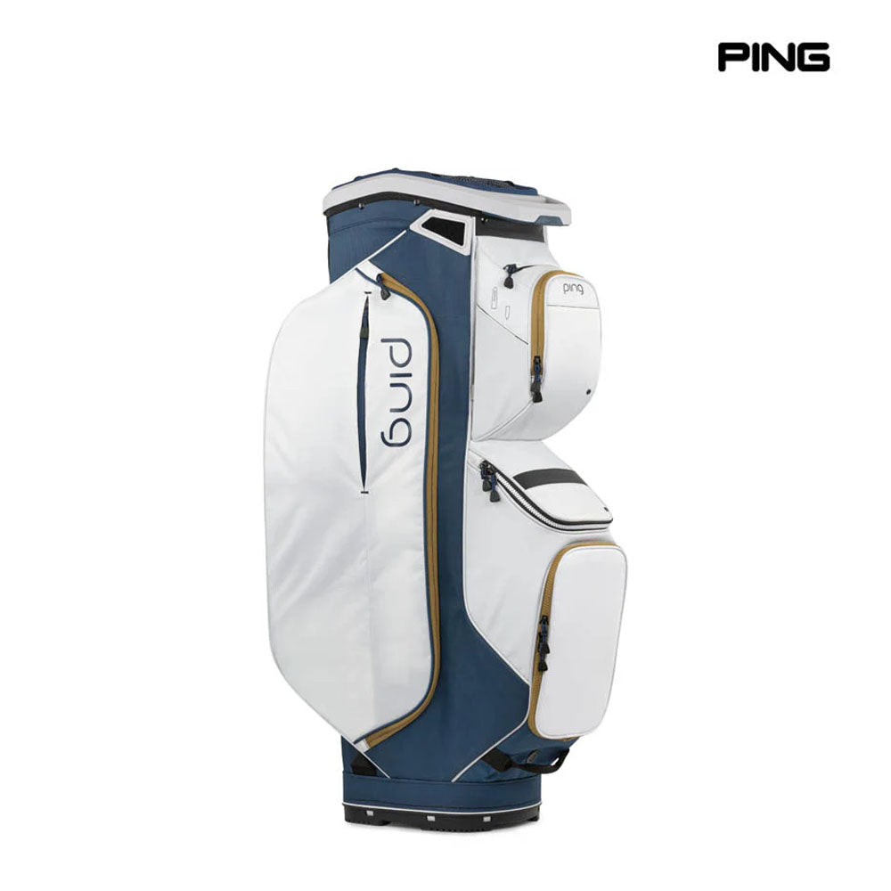 PING CADDIE BAG TRAVERSE 244 NAVY/PLATINUM/GOLD