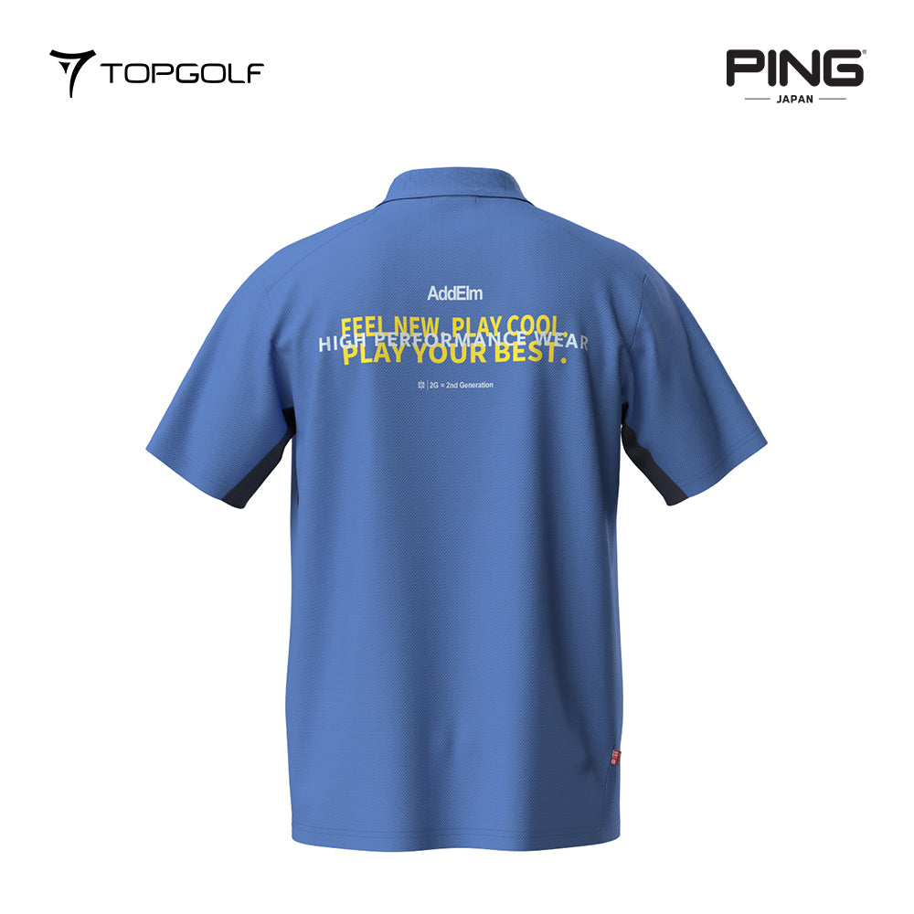 PING JAPAN POLO MEN 6215160287 AD ELM MESH KANOKO SHORT SLEEVE 25SS
