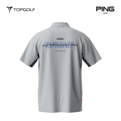 PING JAPAN POLO MEN 6215160287 AD ELM MESH KANOKO SHORT SLEEVE 25SS