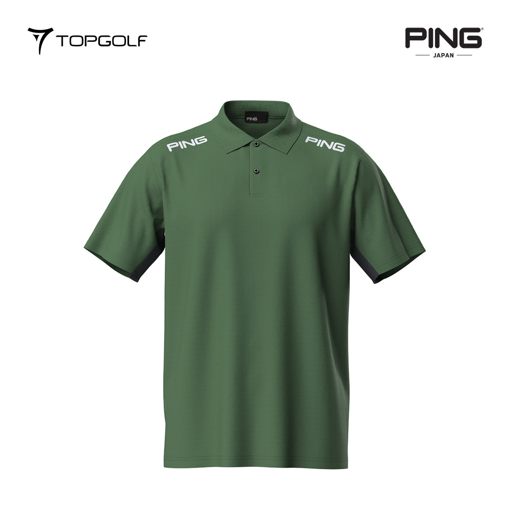 PING JAPAN POLO MEN 6215160287 AD ELM MESH KANOKO SHORT SLEEVE 25SS