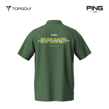 PING JAPAN POLO MEN 6215160287 AD ELM MESH KANOKO SHORT SLEEVE 25SS