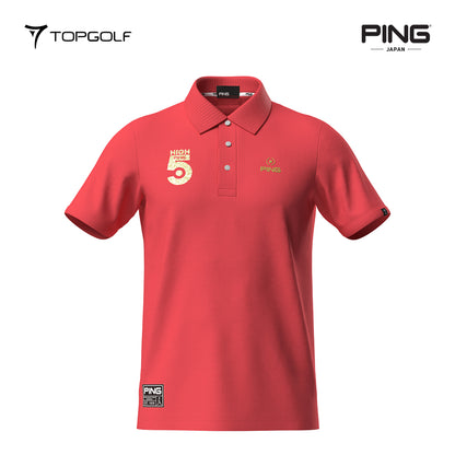 PING JAPAN POLO MEN 6215160581 SUPER QUICK DRY KANOKO SHORT SLEEVE 25SS S