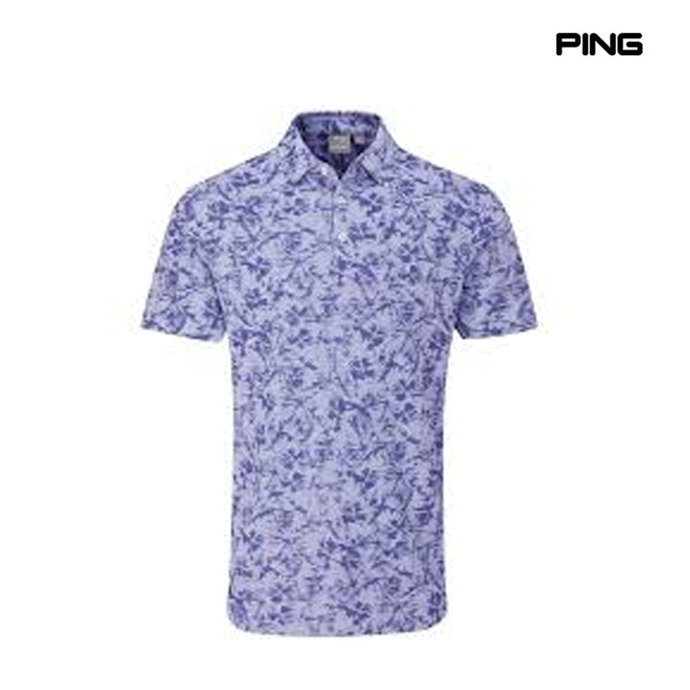 PING POLO SHIRT DIEGO PURPLE ASH MULTI