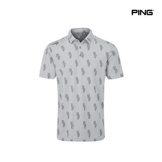 PING T-SHIRT ARIZONA CACTUS MULTI PEARL GREY