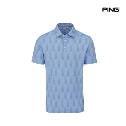 PING T-SHIRT POLO MR.PING PRINTED MULTI CORONET BLUE