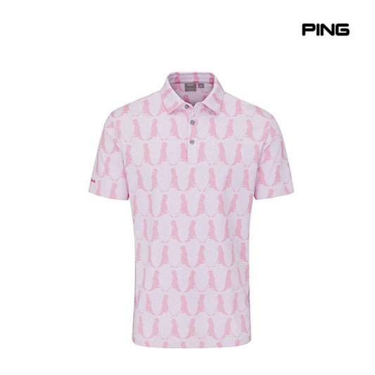 PING T-SHIRT POLO MR.PING PRINTED MULTI WILD ROSE