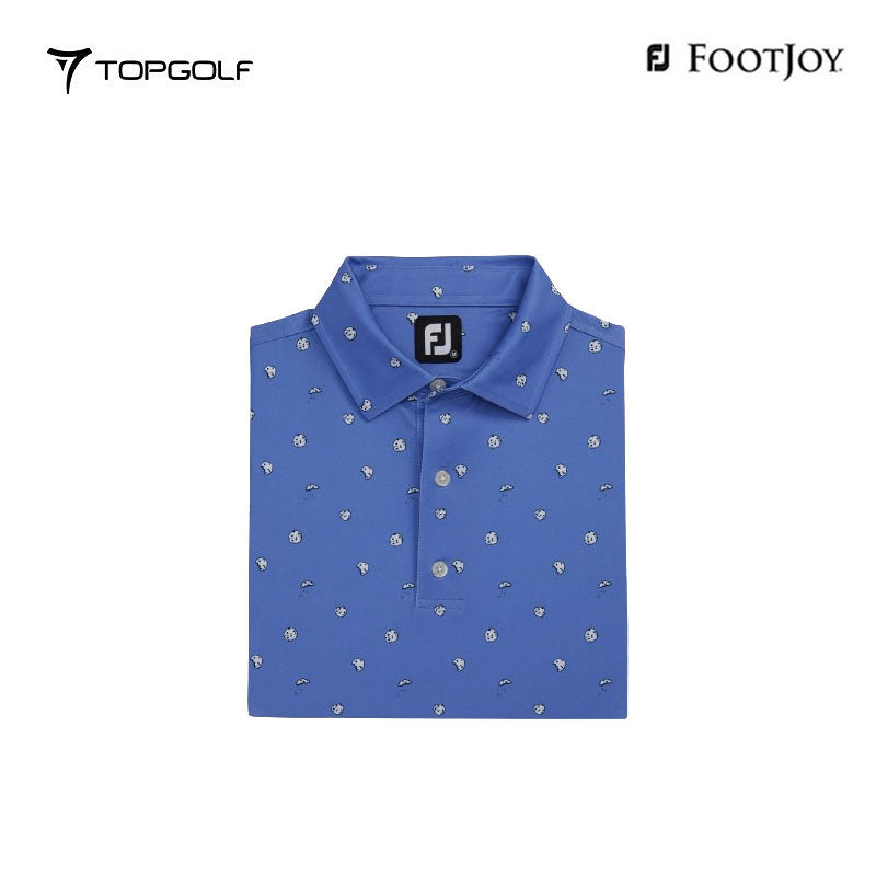 POLO SHIRT FOOTJOY 82049 DF COOKIE PRT LSL AF M BLUE VIO