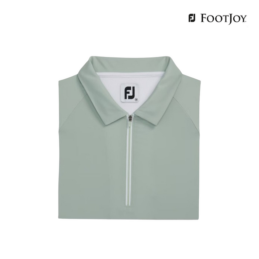 POLO SHIRT FOOTJOY 82111 DF SS QTR ZIP COL BLOC WM SAG