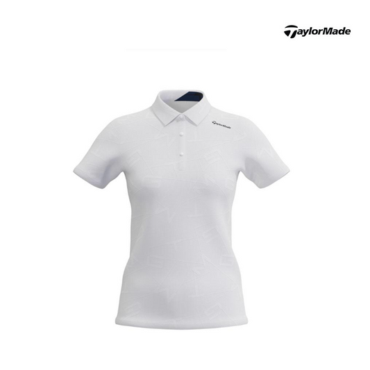 POLO SHIRT TAYLORMADE TJ197-N97222 S23 LETTER GRAP WMN WHITE
