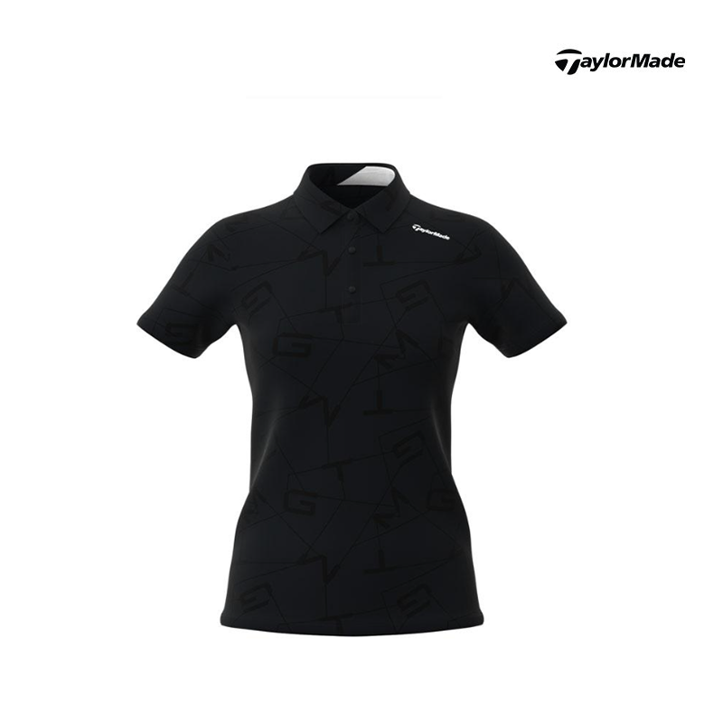 POLO SHIRT TAYLORMADE TJ197-N97223 S23 LETTER GRAP WMN BLACK