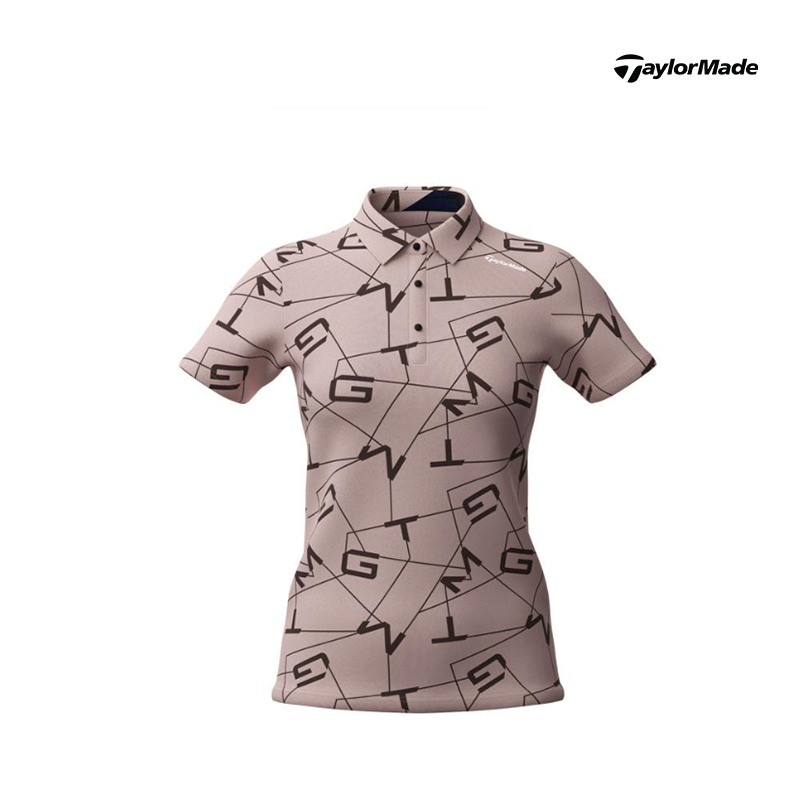 POLO SHIRT TAYLORMADE TJ197-N97224 S23 LETTER GRAP WMN SMOKE PINK