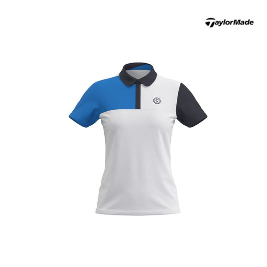 POLO SHIRT TAYLORMADE TJ202-N97077 S23 COLOR BLOCK WMN WHITE