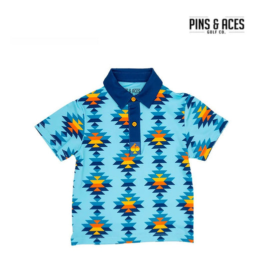 POLO TSHIRT PINS & ACES SOUTHWEST SUNSET JUNIOR