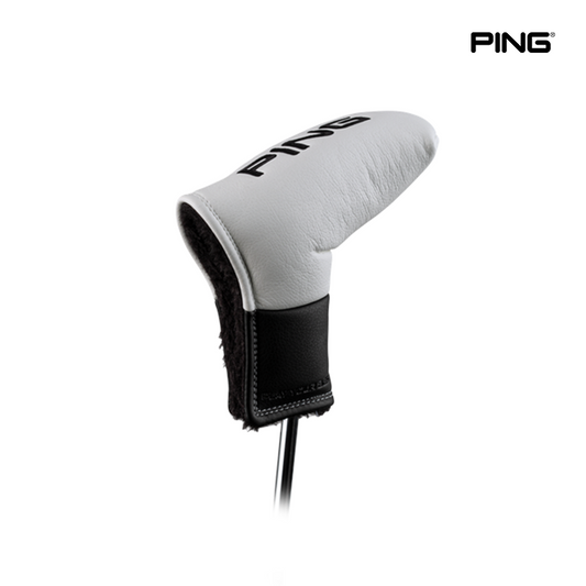 PUTTER HEAD COVER PING CORE BLADE 201 WHITE/BLACK