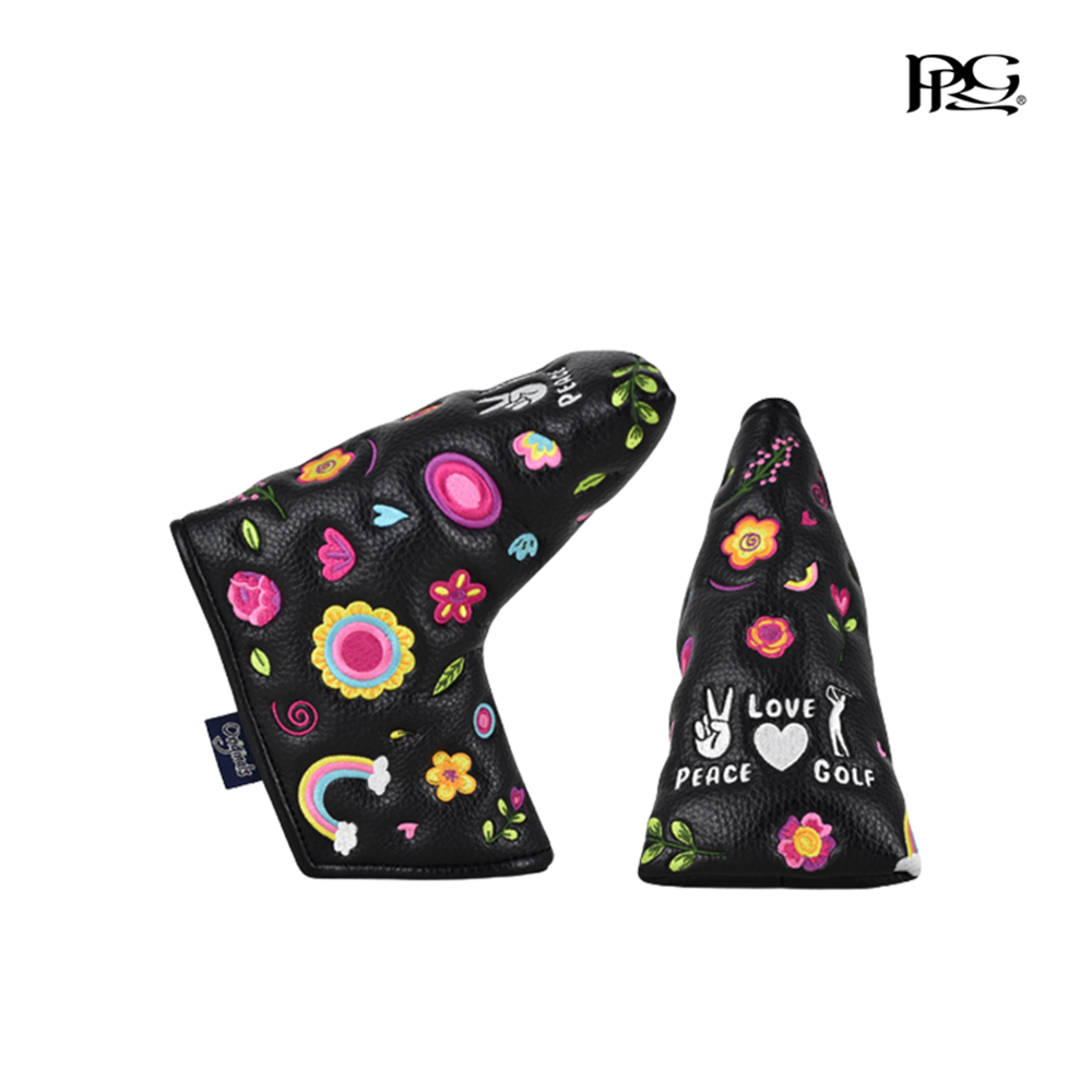 PUTTER HEAD COVER PRG PEACE LOVE GOLF BLADE