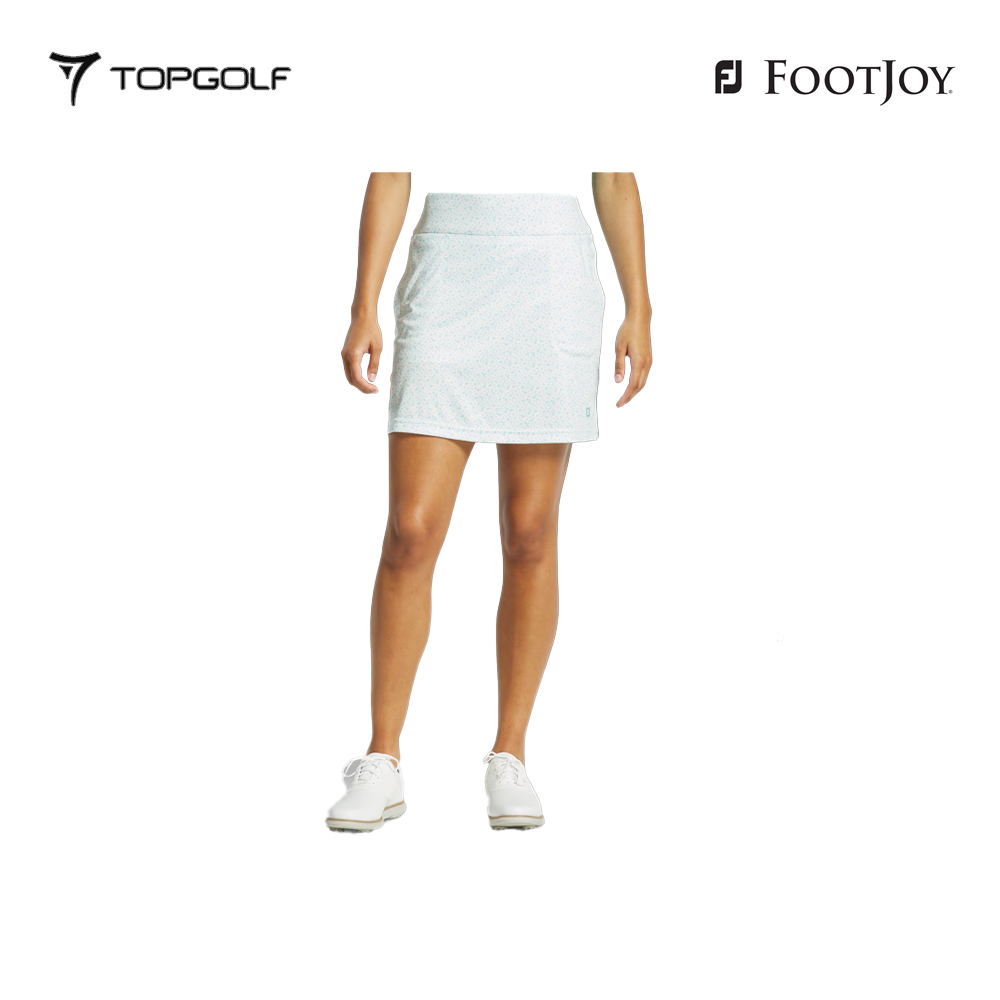 FOOTJOY SKORT W 31588 EF KNIT AQUA FLORAL