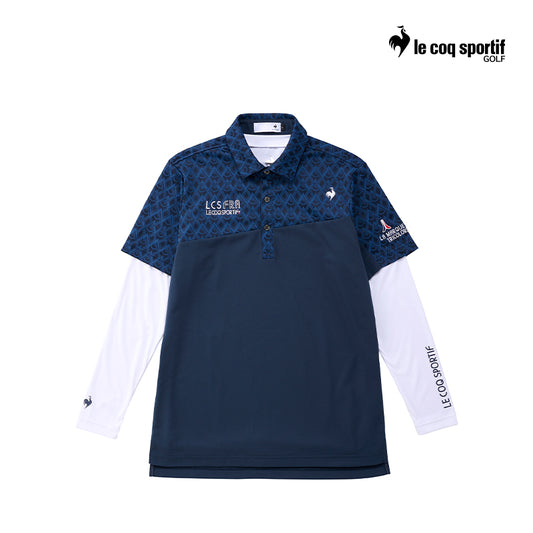 POLO SHIRT LE COQ QGMXJA00W MEN SHORT-SLEEVED SHIRT WITH INNER NV00