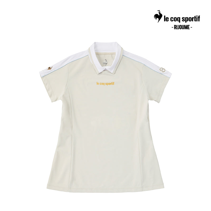 POLO SHIRT LE COQ QGWXJA25 WOMAN [RIJOUME] HIGH-NECK DEFORMED COLLAR /SUNSCREEN BG00