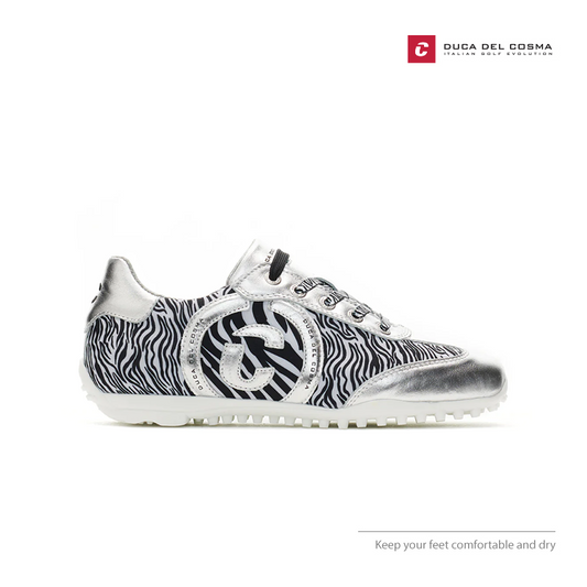 SHOES DUCA DEL COSMA KUBANEO SILVER/ZEBRA 110101-60