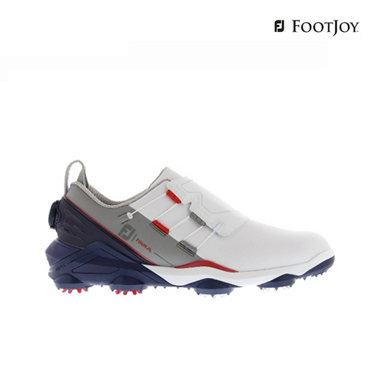 SHOES FOOTJOY CF TOUR ALPHA BOA 53376XW WHT/GRY/RED