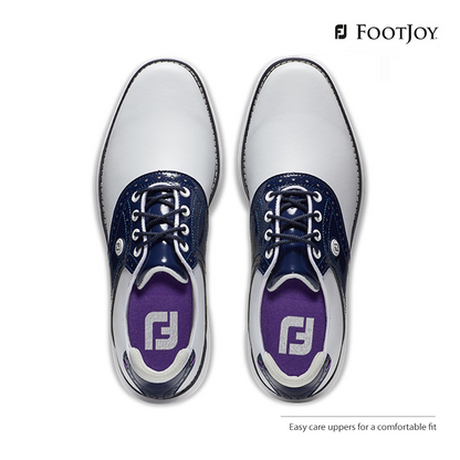 SHOES FOOTJOY DS TRADITIONS WM97899W WHT/NVY/PPL