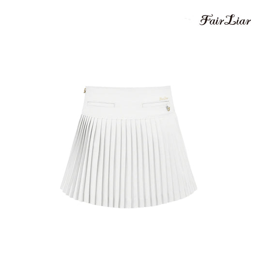 SKIRT FAIRLIAR DANGO PLEATS SKIRT FS2SK09F WHITE