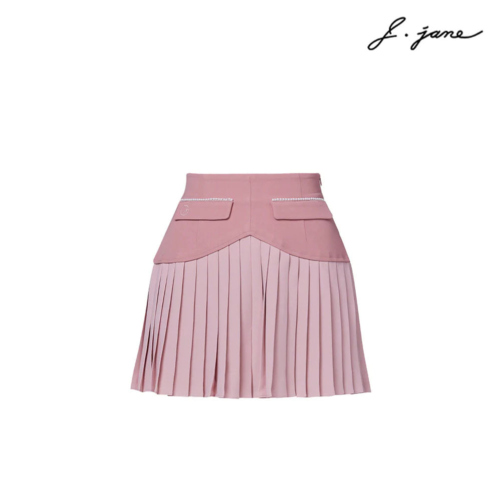 SKIRT J. JANE HEART SHAPE PLEATS PINK