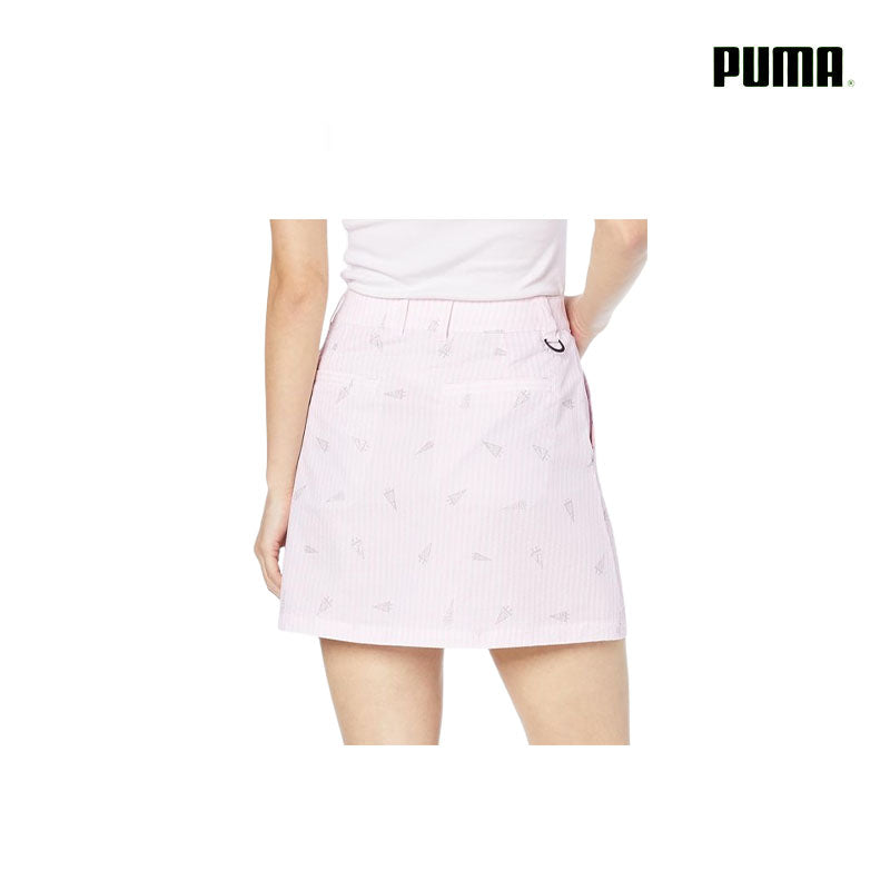 SKIRT PUMA 62247003 W FLAG PRINT SEERSUCKER PEARL PINK