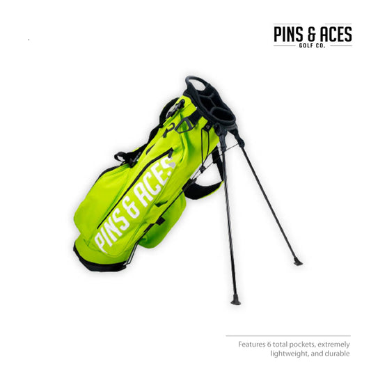 STAND BAG PINS & ACES EVERYDAY CARRY ELECTRIC GREEN