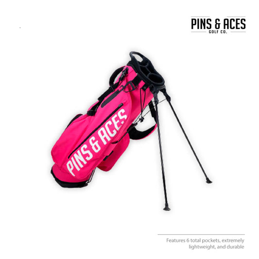 STAND BAG PINS & ACES EVERYDAY CARRY ELECTRIC PINK