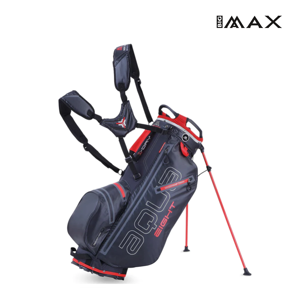 STAND BAG BIG MAX AQUA 8 BLACK/RED