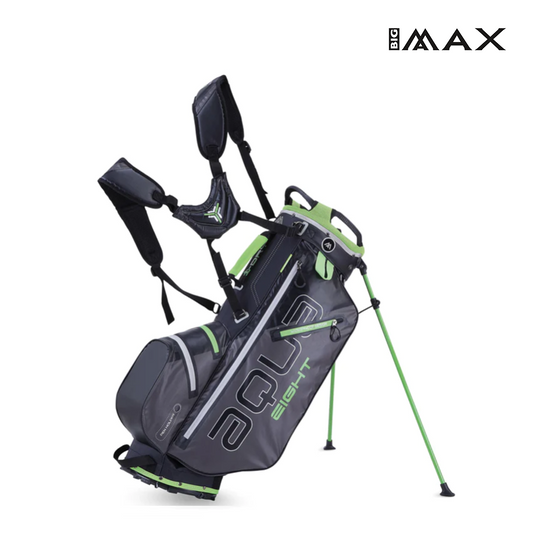 STAND BAG BIG MAX AQUA 8 CHARCOAL/BLACK/LIME