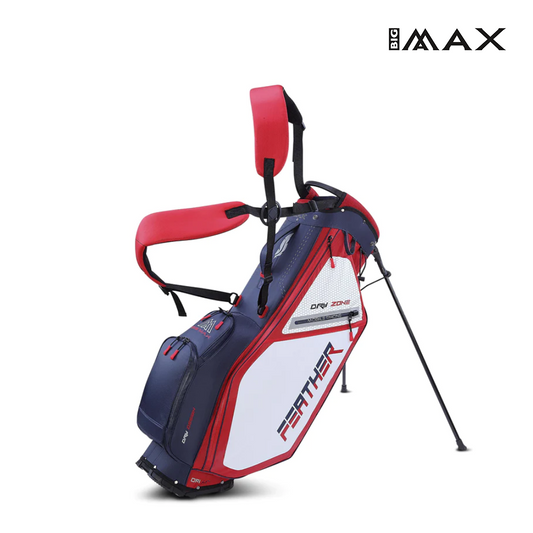 STAND BAG BIG MAX DRI LITE FEATHER NAVY/RED/WHITE