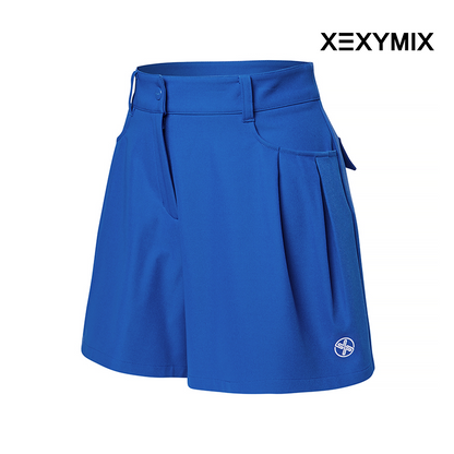 XEXYMIX SOLID FLARE CULLOTE SHORTS XGFSH01J1 ROYAL BLUE