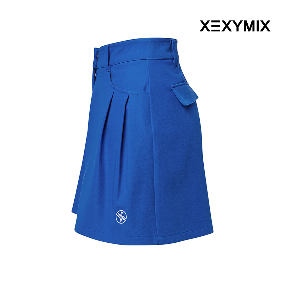 XEXYMIX SOLID FLARE CULLOTE SHORTS XGFSH01J1 ROYAL BLUE