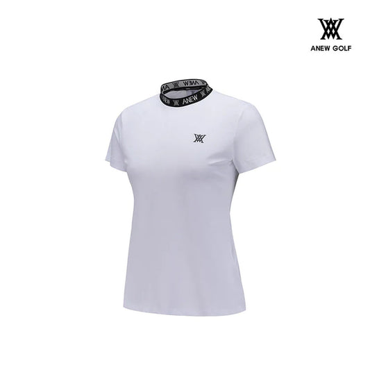 T-SHIRT ANEW AGDMMTS23 MEN NECK JACQUARD LOGO SHORT T-SHIRT_WH