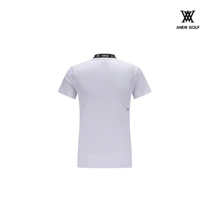 T-SHIRT ANEW AGDMWTS19 WOMEN NECK JACQUARD LOGO SHORT T-SHIRT_WH