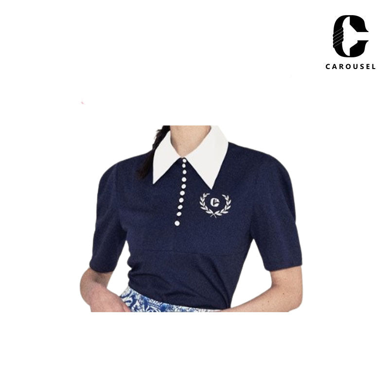 T-SHIRT CAROUSEL WOMAN SUMMER PAROS NAVY